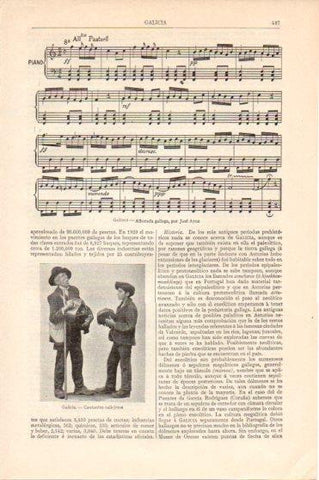 LAMINA V46214: Alborada gallega por Jose Ayne