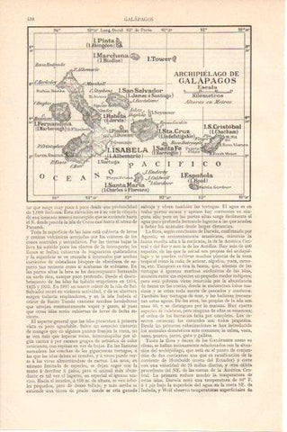 LAMINA V46204: Mapa del Archipielago de Galapagos