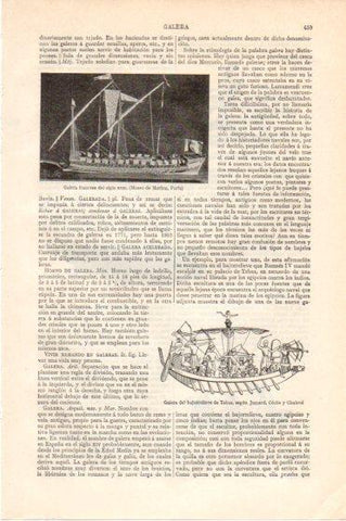 LAMINA V46197: Galera de Francia siglo XVII