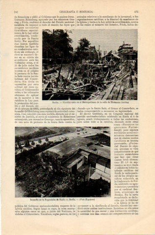 LAMINA V46410: Hundimiento del metro en calle Hermann-Goering, Berlin