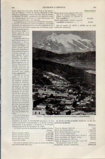LAMINA V46413: Vista de La Paz, Bolivia