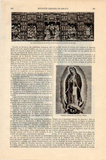 LAMINA V46382: La Inmaculada retablo Catedral de Sevilla