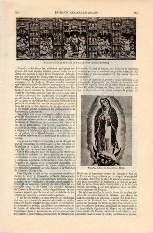 LAMINA V46382: La Inmaculada retablo Catedral de Sevilla