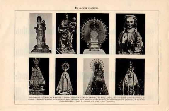 LAMINA V46383: Imagenes de la Virgen en Valencia