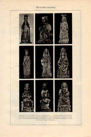 LAMINA V46384: Imagenes de la Virgen en el Pais Vasco