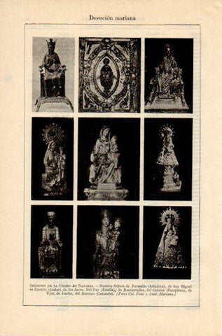 LAMINA V46385: Imagenes de la Virgen en Navarra