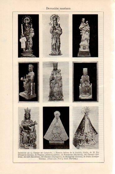 LAMINA V46389: Imagenes de la Virgen en Cataluña