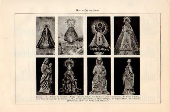 LAMINA V46390: Imagenes de la Virgen en Castilla la Vieja