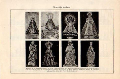 LAMINA V46390: Imagenes de la Virgen en Castilla la Vieja