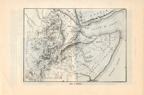 LAMINA V46393: Mapa de Abisinia