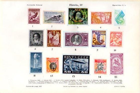 LAMINA V46395: Sellos de correos de distintos paises