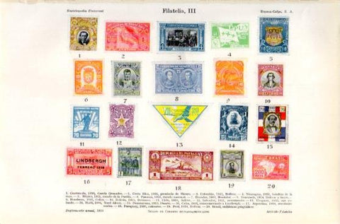 LAMINA V46396: Sellos de correos Hispanoamericanos