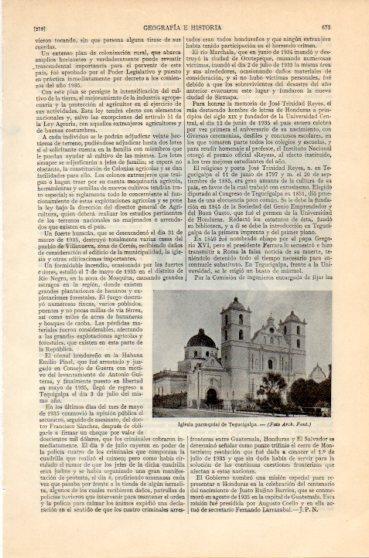 LAMINA V46420: Iglesia de Tegucigalpa