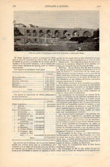 LAMINA V46421: Puente de Tegucigalpa sobre el Choluteca
