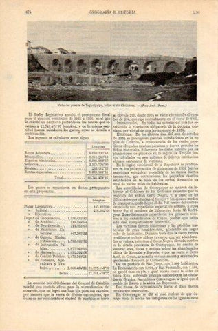 LAMINA V46421: Puente de Tegucigalpa sobre el Choluteca