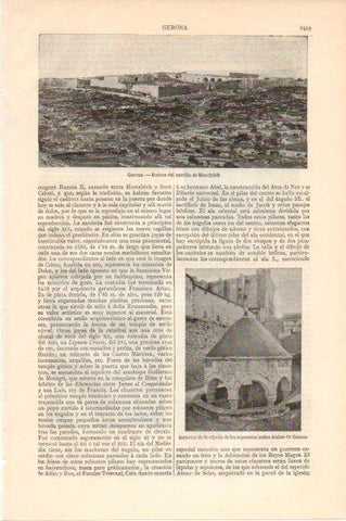 LAMINA V46328: Castillo de Montjuich en Gerona