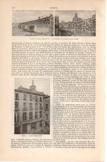 LAMINA V46333: Ayuntamiento y puente sobre el Ter en Gerona