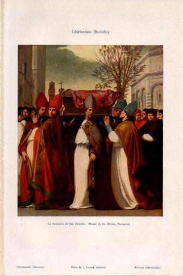 LAMINA V46334: La traslacion de San Zenobio por R. Ghirlandaio