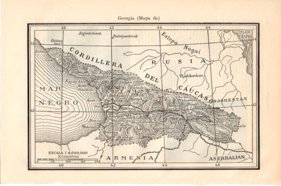 LAMINA V46323: Mapa de Georgia