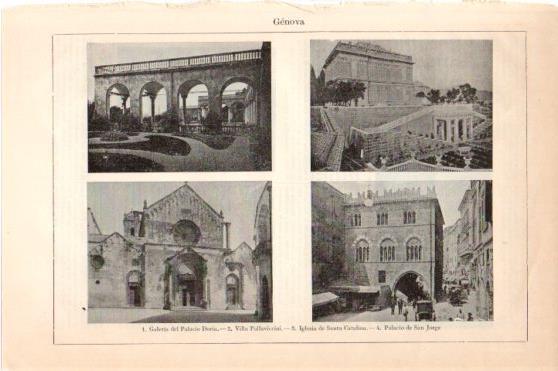 LAMINA V46313: Palacios Doria y San Jorge en Genova