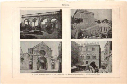 LAMINA V46313: Palacios Doria y San Jorge en Genova