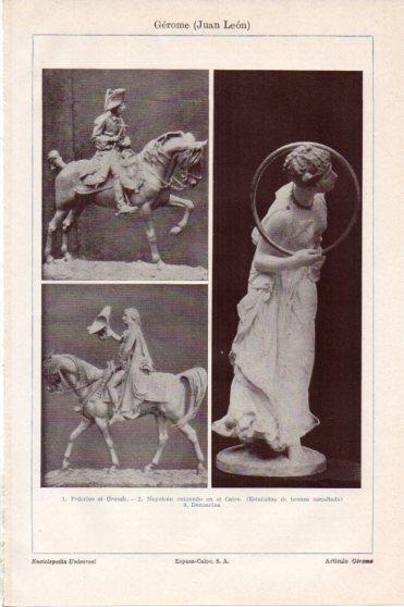 LAMINA V46316: Estatuas por J. L. Gerome