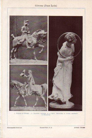 LAMINA V46316: Estatuas por J. L. Gerome