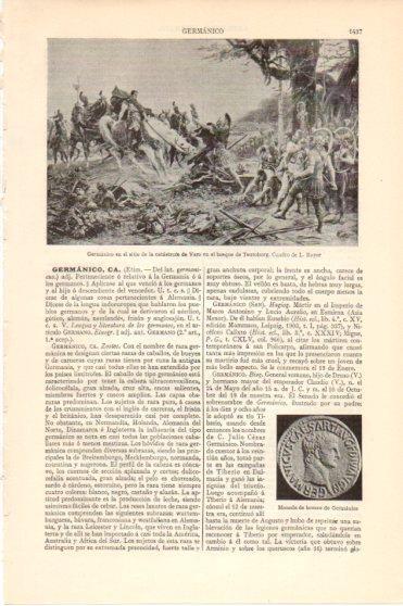 LAMINA V46319: Germanico en el sitio de la catastrofe por L. Royer