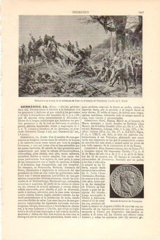 LAMINA V46319: Germanico en el sitio de la catastrofe por L. Royer
