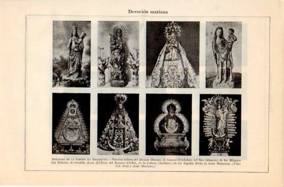 LAMINA V46374: Devocion mariana Virgenes de Andalucia