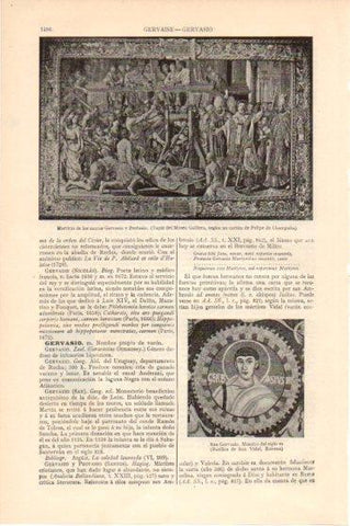 LAMINA V46343: Martirio de los santos Gervasio y Protasio tapiz