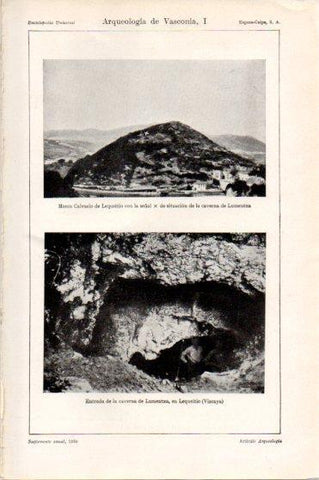 LAMINA V46346: Monte Calvario y caverna de Lumentxa