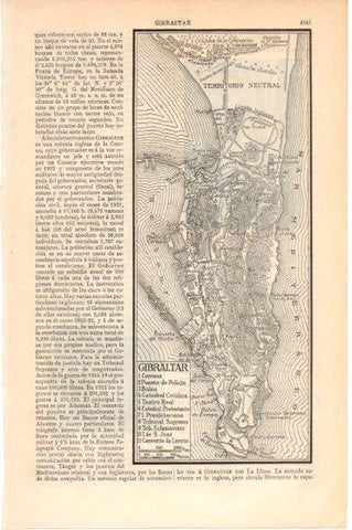 LAMINA V46350: Plano de Gibraltar