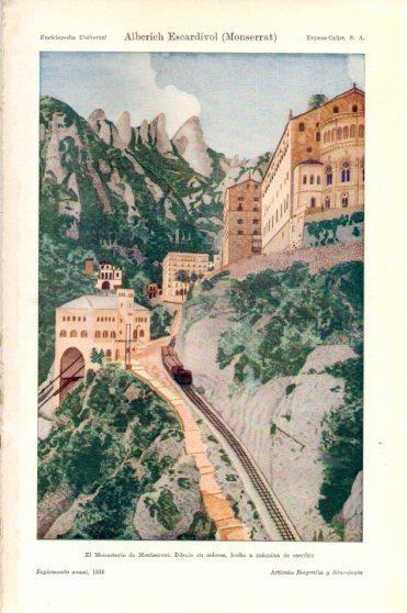 LAMINA V46354: El Monasterio de Montserrat por M. Alberich Escardivol
