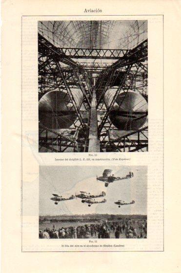LAMINA V46358: Dirigible L. Z. 129 en construccion
