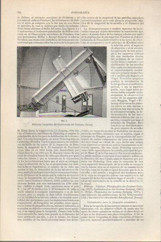 LAMINA V45939: Refractor fotografica del Observatorio Vaticano