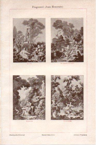 LAMINA V45946: Obras por J. H. Fragonard
