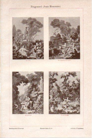 LAMINA V45946: Obras por J. H. Fragonard