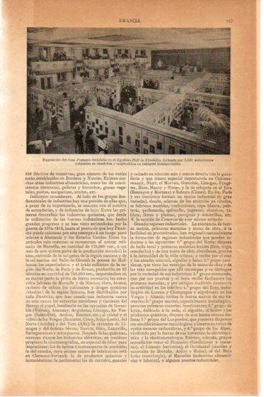 LAMINA V45953: Exposicion del Goul Français, Egyptian Hall de Filadelfia