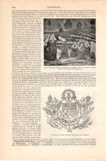 LAMINA V45977: Escudo Orden de los Frailes Menores de San Francisco