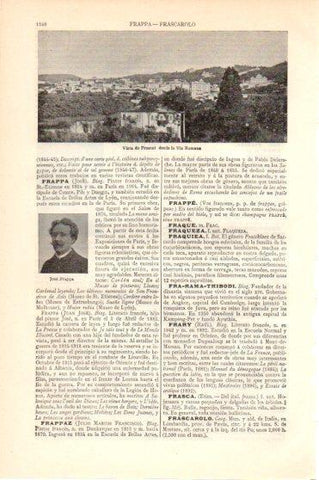 LAMINA V45986: Vista de Frascati, Italia