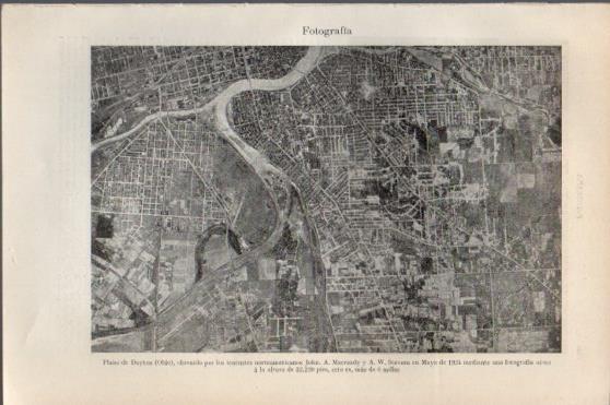 LAMINA V45967: Dayton Ohio fotografia aerea de 1924
