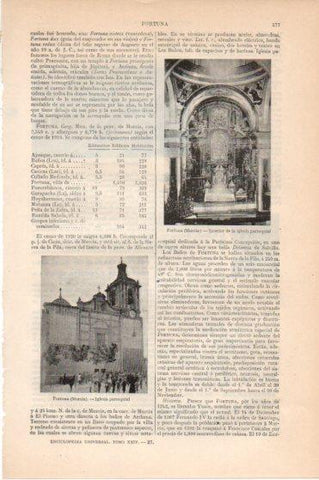 LAMINA V45915: Iglesia de Fortuna, Murcia interior y exterior