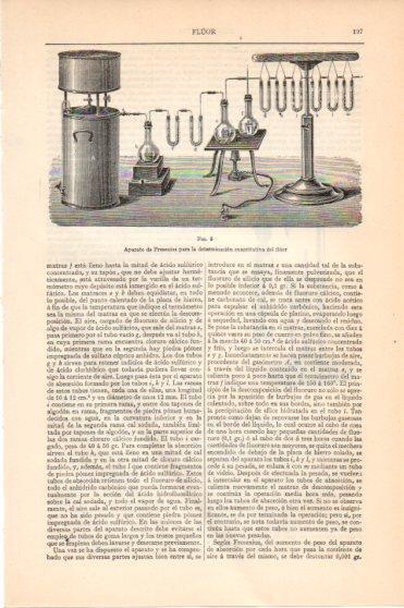LAMINA V45866: Aparato de Fresenius para el fluor