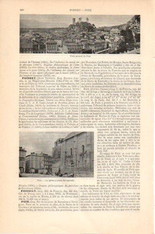 LAMINA V45867: Vista e iglesia de Foix 