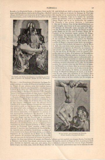 LAMINA V45842: La Virgen y el mal ladron por maestro Flemalla