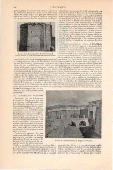 LAMINA V45905: Modelo de fortificaciones de Acapulco, Mejico