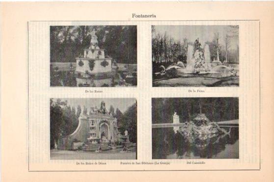 LAMINA V45881: Fuentes de San Ildefonso La Granja