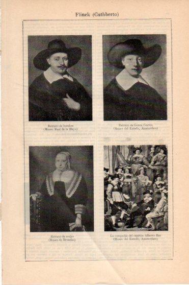 LAMINA V45883: Retratos por Flinck