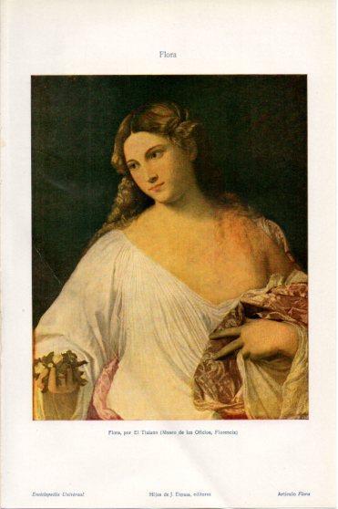 LAMINA V45886: Flora por Tiziano